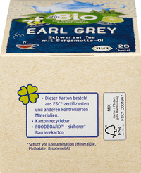 Earl Grey zwarte thee (20 theezakjes), 35 g