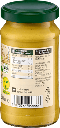 Senf mittelscharf, 200 ml