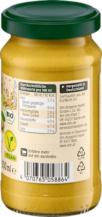 Senf mittelscharf, 200 ml