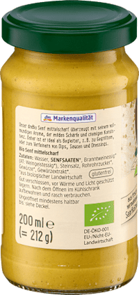 Senf mittelscharf, 200 ml