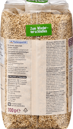 Sesam, ungeschält, 500 g