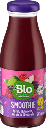 Smoothie, Apfel, Holunder, Aronia & Himbeere, 245 ml