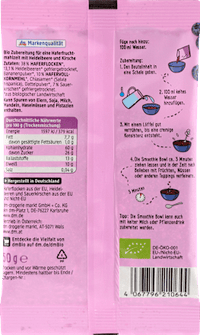 Smoothie Bowl, Heidelbeere-Kirsche, 50 g