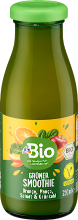 Smoothie, Grün mit Orange, Mango, Spinat & Grünkohl, 250 ml