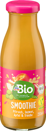 Smoothie, Pfirsich, Ingwer, Apfel & Traube, 250 ml