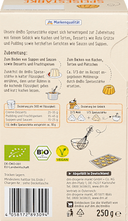 Speisestärke, reine Maisstärke, 250 g