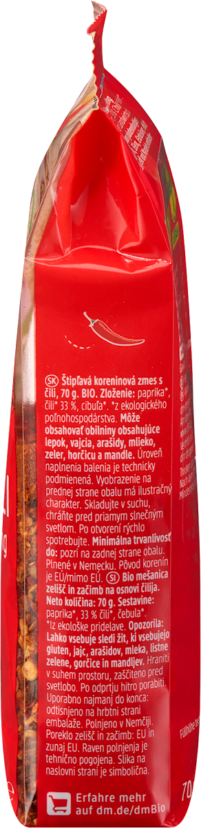 dmBio Spicy Chili, 70 g