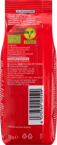 dmBio Spicy Chili, 70 g