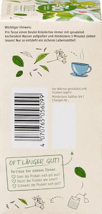 Stilltee Fenchel, Melisse, Zitronenverbene, Kümmel & Anis (20 Beutel), 30 g