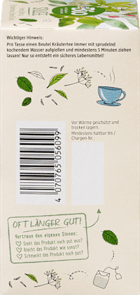 Stilltee Fenchel, Melisse, Zitronenverbene, Kümmel & Anis (20 Beutel), 30 g