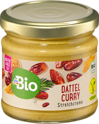 Streichcreme Dattel Curry, 180 g