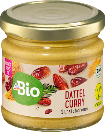 Streichcreme Dattel Curry, 180 g