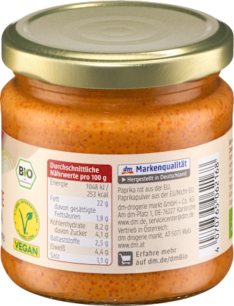 Streichcreme Gegrillte Paprika, 180 g