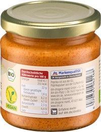 Streichcreme Gegrillte Paprika, 180 g