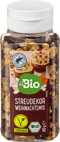 dmBio Streudekor Weihnachtsmix, 80 g