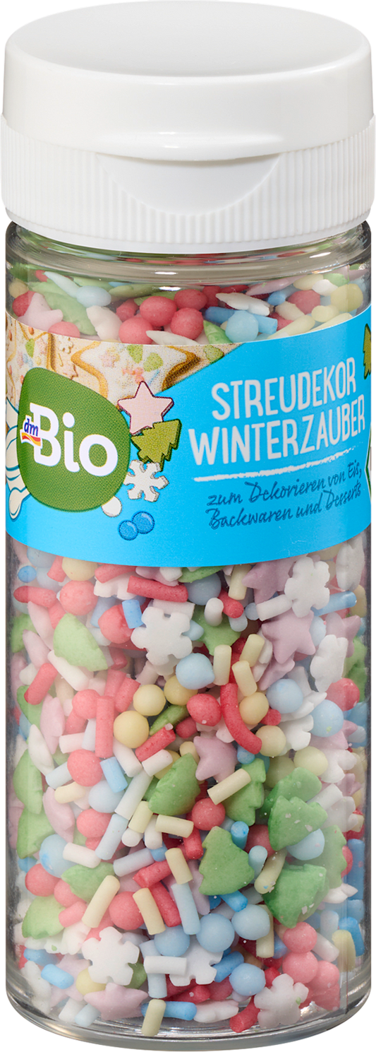 dmBio Décoration à saupoudrer Magie de l'hiver, 70 g