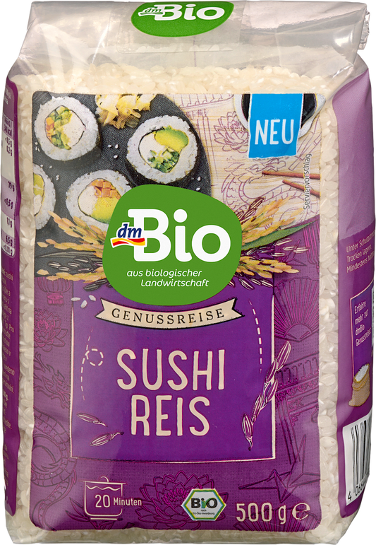 Riz à sushi dmBio, 500 g