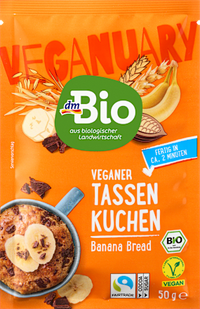 Tassenkuchen, Banana Bread, 50 g