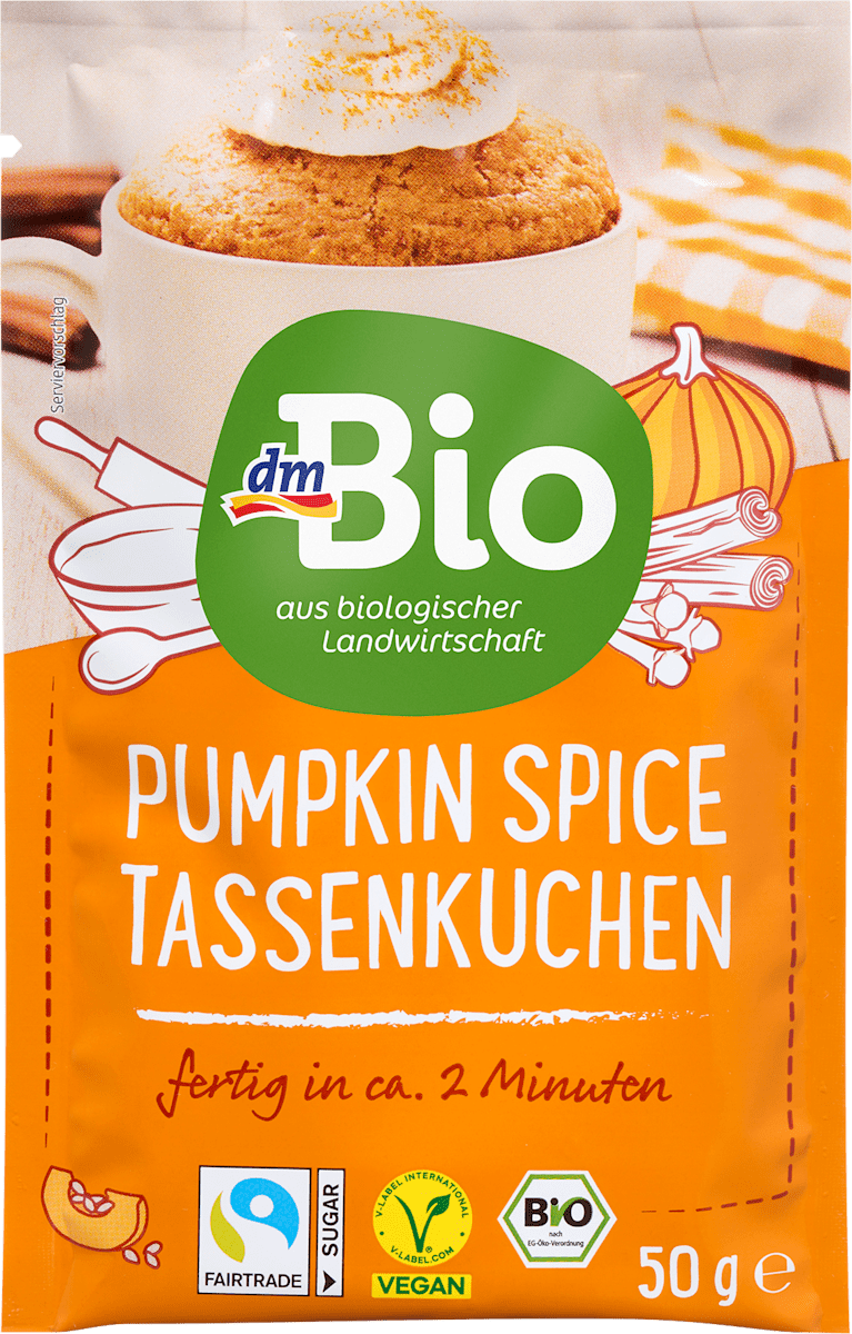 dmBio Tassenkuchen, Pumpkin Spice, 50 g