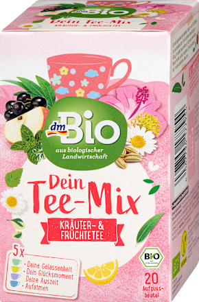 Tee-Mix, Kräuter- & Früchtetee 4 Sorten (20 Beutel), 39,5 g