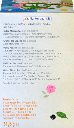 Tee-Mix, Zeit für Tee 5 Sorten (20 Beutel), 31,6 g