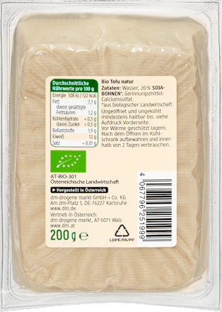 Tofu, natur, 200 g