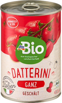 Tomaten ganz, geschält, Datterini, 400 g