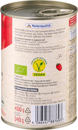 Tomaten ganz, geschält, Datterini, 400 g