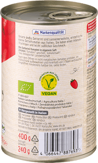 Tomaten ganz, geschält, Datterini, 400 g