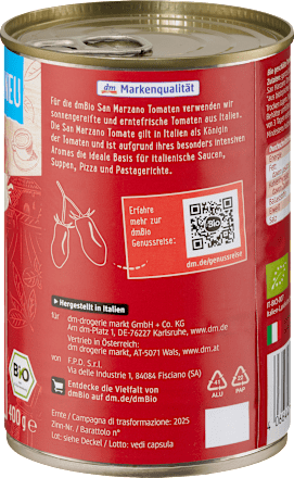 Tomaten ganz, San Marzano, 400 g