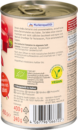 Tomaten ganz & geschält, Datterini, 400 g