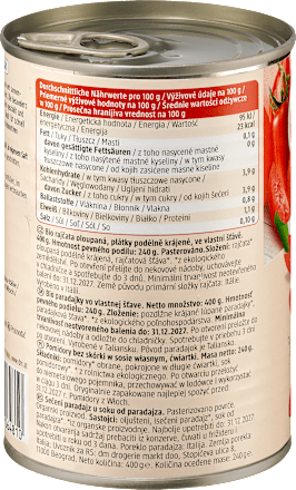 Tomatenfilets geschält, Filetti di Pomodoro, 400 g