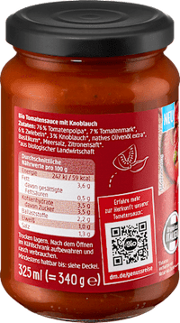 Tomatensauce gerösteter Knoblauch, 325 ml