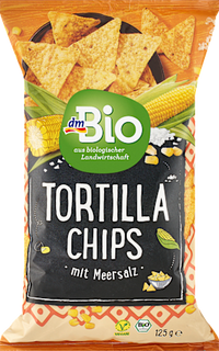 Tortilla Chips mit Meersalz, 125 g