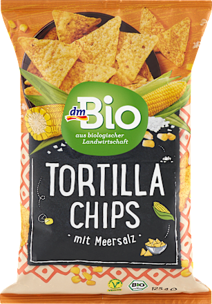Tortilla Chips mit Meersalz, 125 g