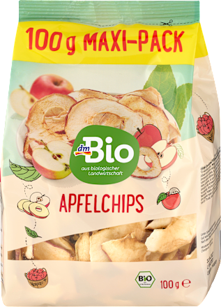 Trockenfrüchte, Apfelchips, 100 g