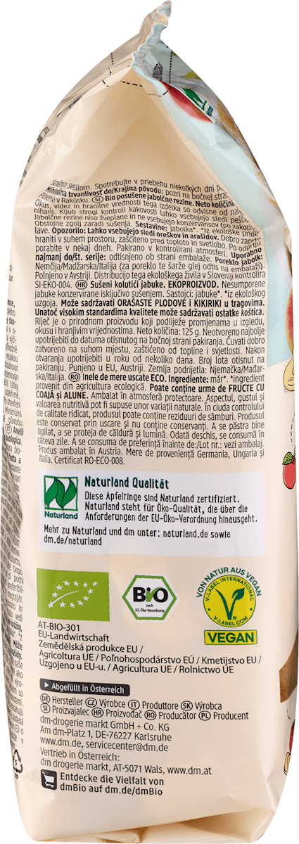 Trockenfrüchte, Apfelringe, 125 g