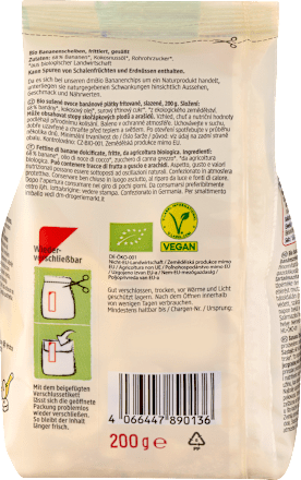 Trockenfrüchte, Bananenchips, 200 g