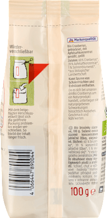 Trockenfrüchte, Cranberrys gesüßt, 100 g