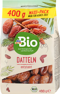Trockenfrüchte, Datteln entsteint, 400 g