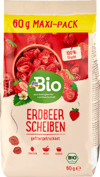 Trockenfrüchte, Erdbeerscheiben gefriergetrocknet, 60 g