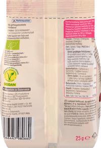 Trockenfrüchte, Himbeeren gefriergetrocknet, 25 g