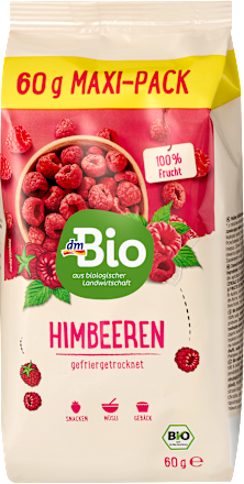 Trockenfrüchte, Himbeeren gefriergetrocknet, 60 g