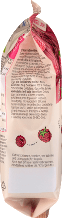 Trockenfrüchte, Himbeeren gefriergetrocknet, 25 g