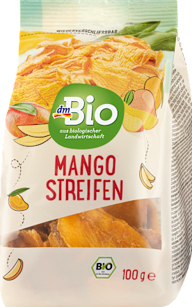 Trockenfrüchte, Mangostreifen, 100 g