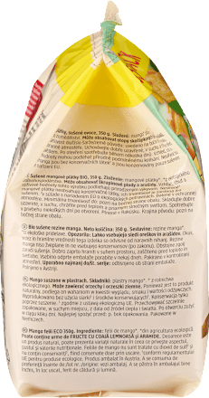 Trockenfrüchte, Mangostreifen, 350 g
