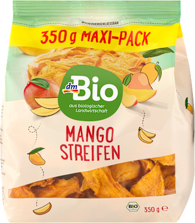 Trockenfrüchte, Mangostreifen, 350 g
