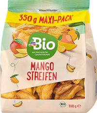 Trockenfrüchte, Mangostreifen, 350 g