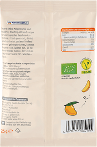 Trockenfrüchte, Mangostücke gefriergetrocknet, 25 g