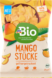 Trockenfrüchte, Mangostücke gefriergetrocknet, 25 g